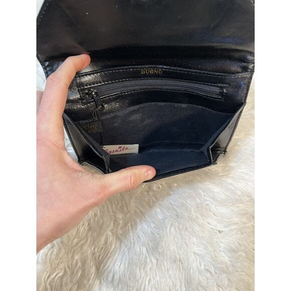 BUENO black Vintage Clutch Style Bag new - Picture 7 of 11